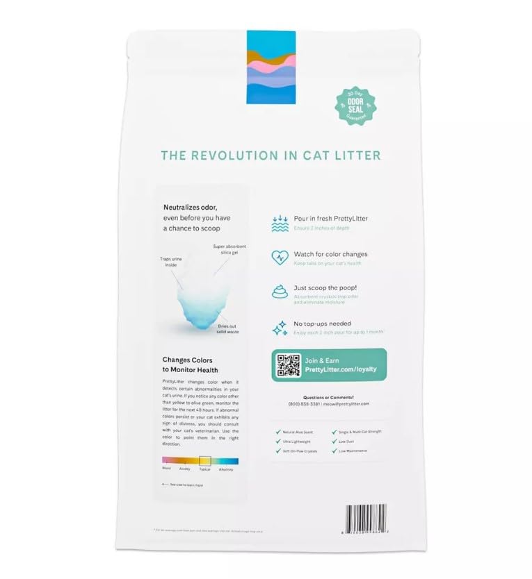 Cat Litter, Calm Aloe Scent with Vitamin E, Non-Clumping, Low Dust, 8 lbs V3594