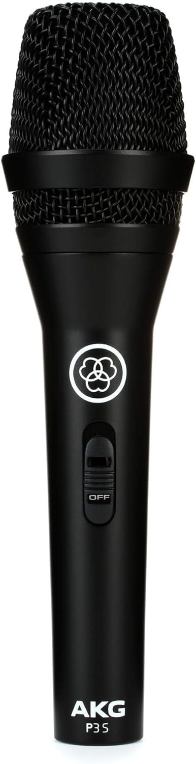 Cardioid Dynamic Vocal Microphone with On/Off Switch, XLR Connector, Black B6534