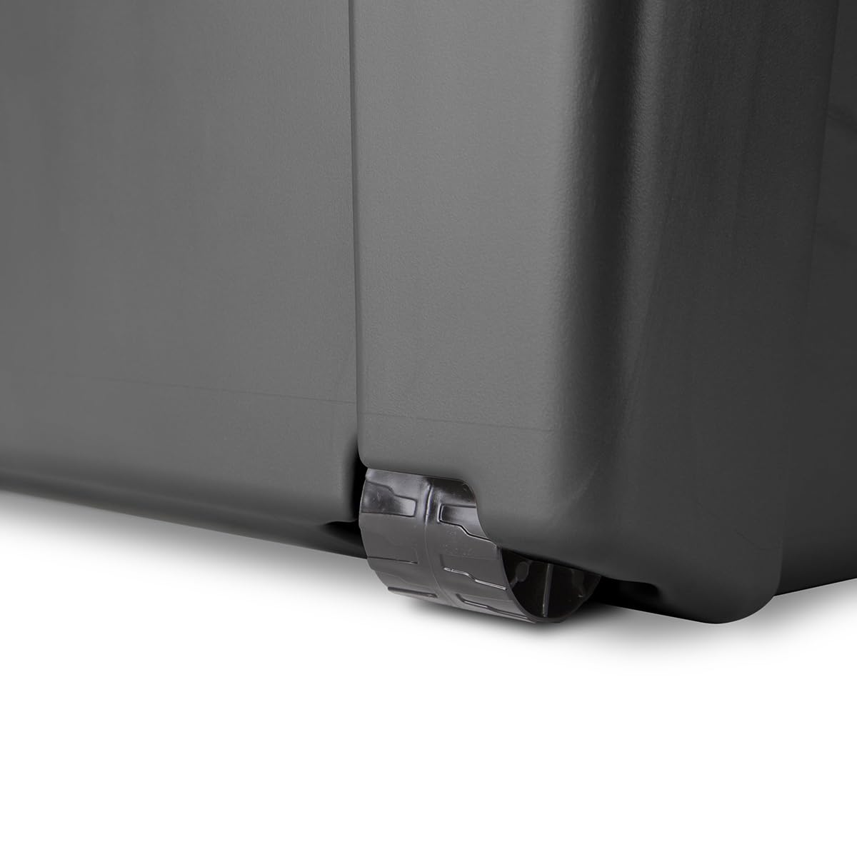 23 Gallon Lockable Storage Tote with Wheels Black A5057