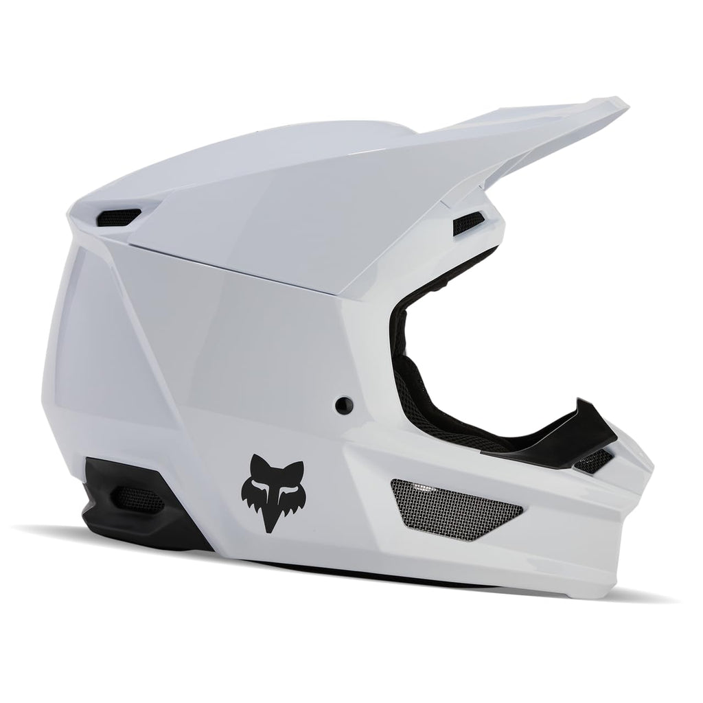 Matte White Motocross Helmet J1977