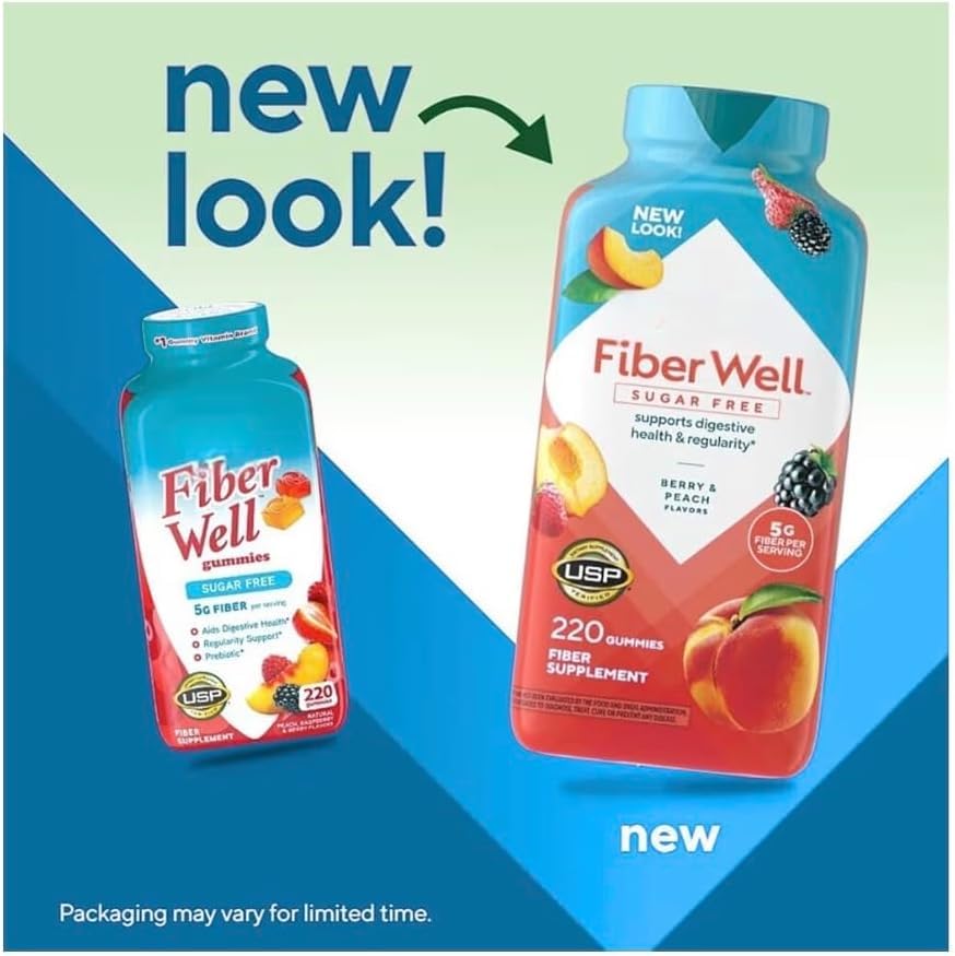 Sugar Free Fiber Gummies with Prebiotic 220 Count U495