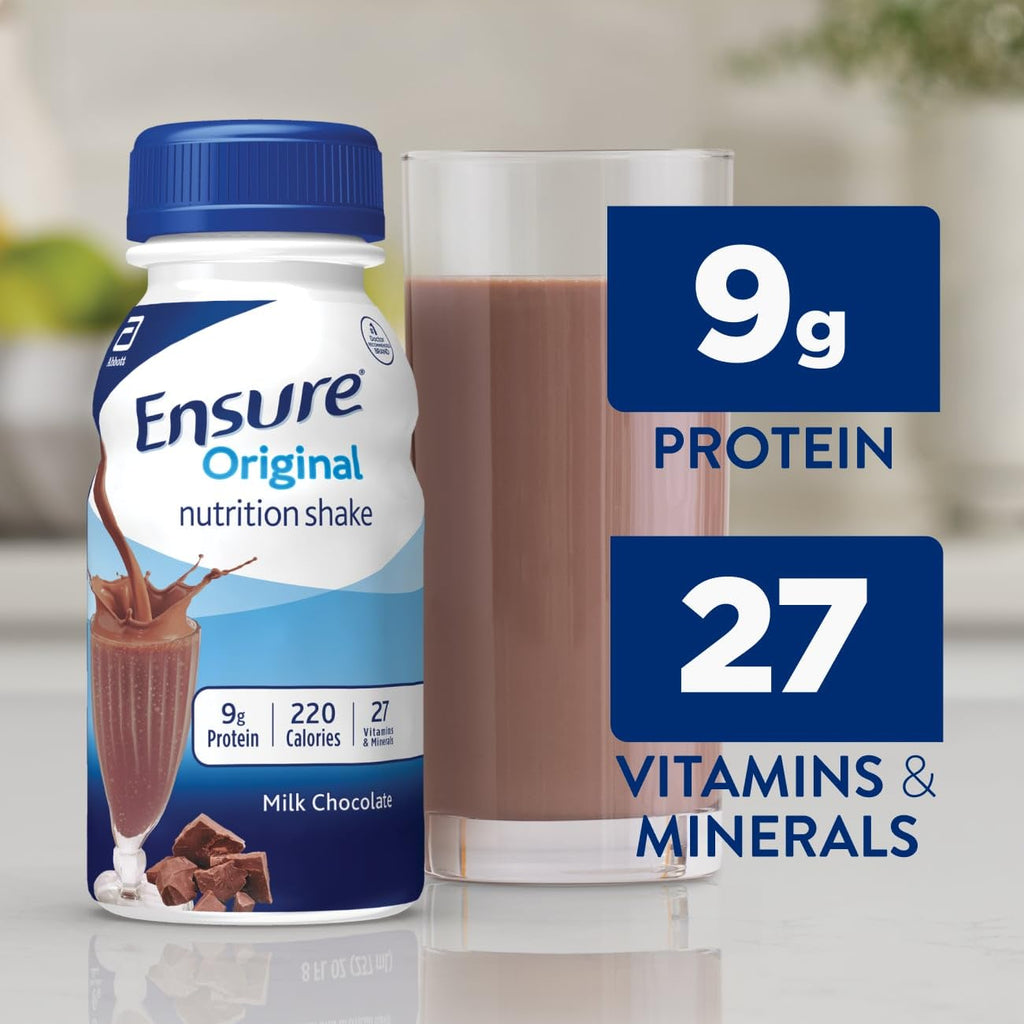 Original Nutrition Shake 9 grams Protein Milk Chocolate 8 fl oz 24 Count N6357