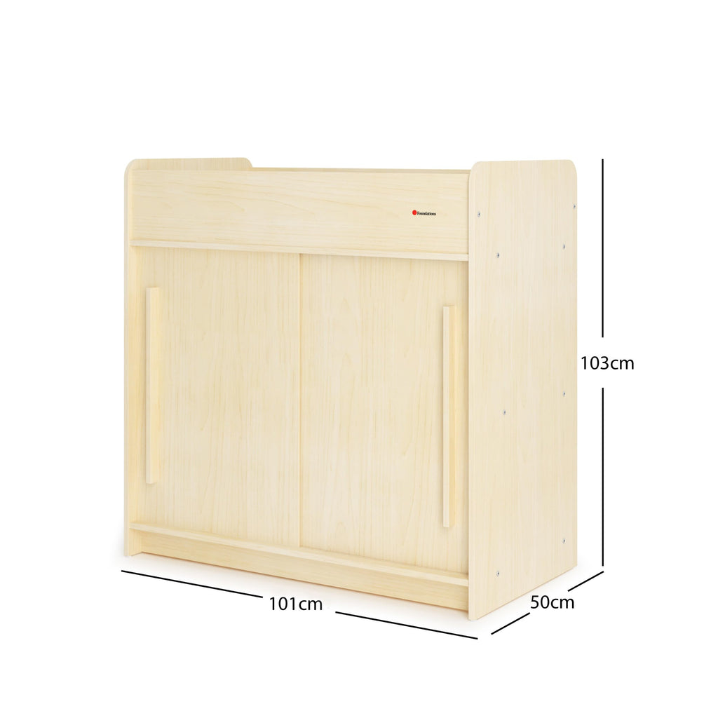 Daycare Changing Table with Built-in Shelving Y9228