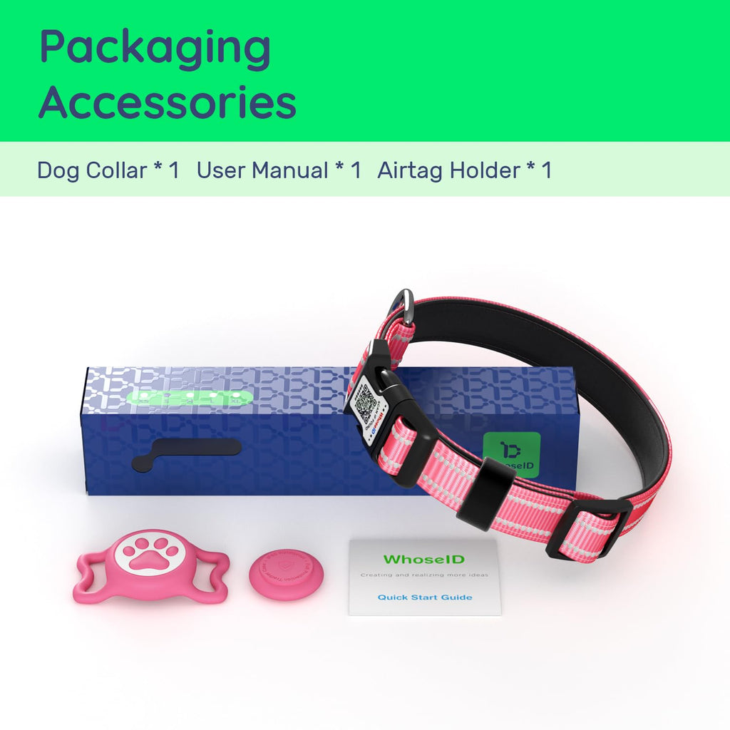 Pink IP68 Waterproof Dog Collar W513