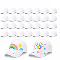 30 Pcs DIY Kids Baseball Caps Hats Z99084
