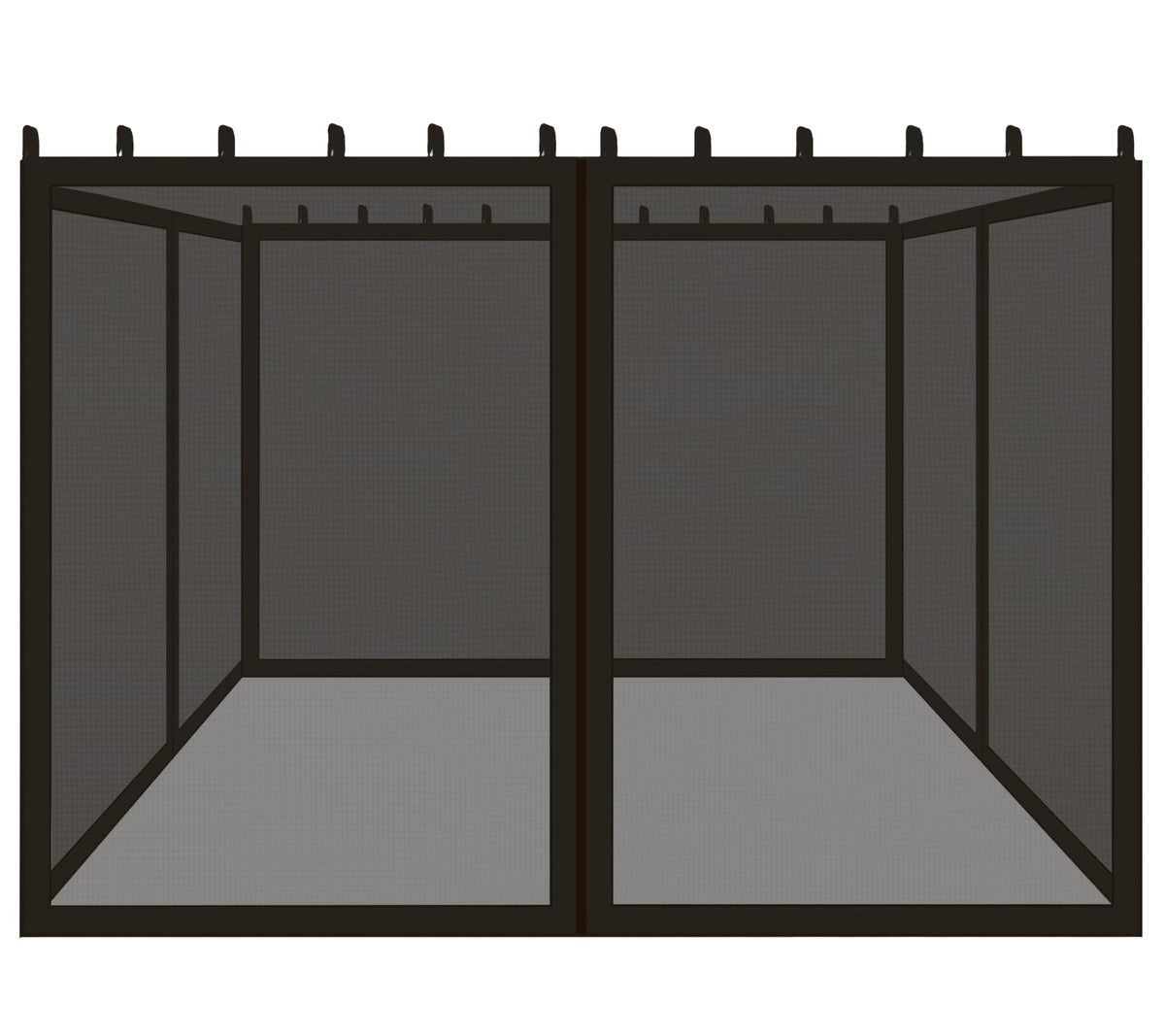 Black 10x10 FT Mosquito Netting Replacement H212462