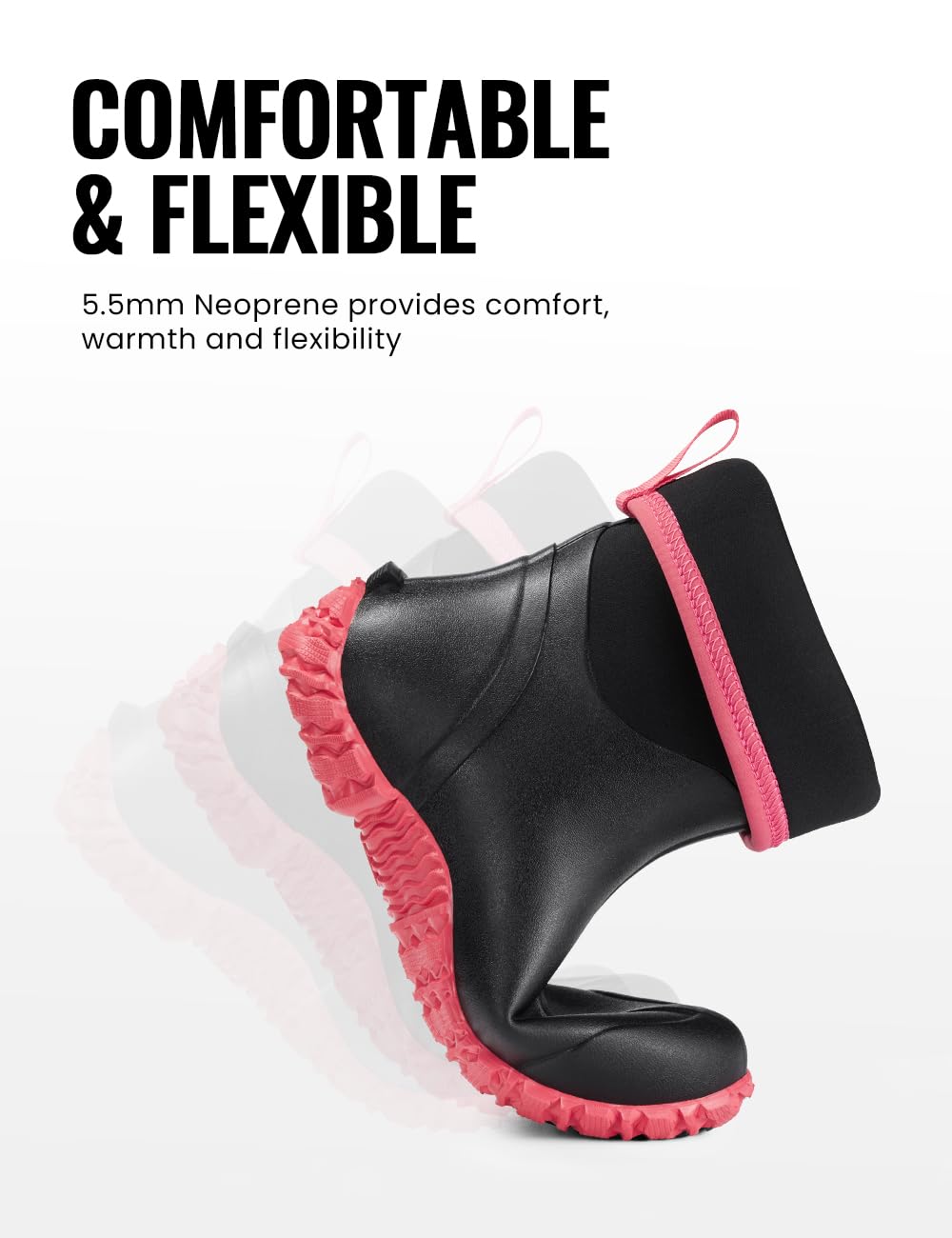 Waterproof Rubber Work Boots E579417