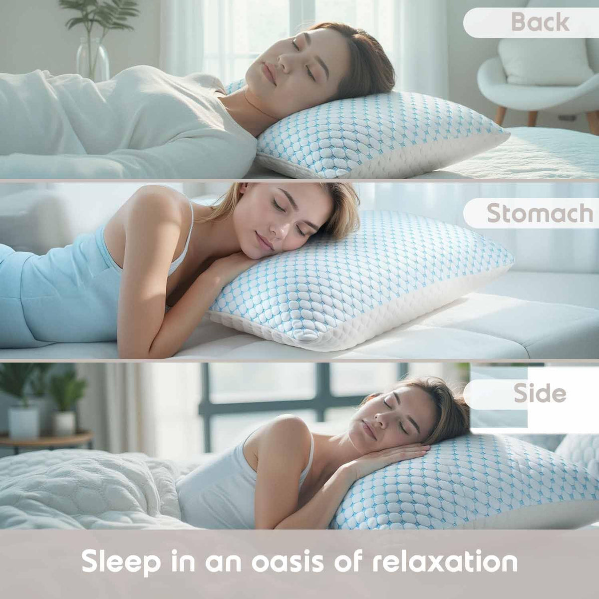 King Size Memory Foam Pillow Set of 2 G979825