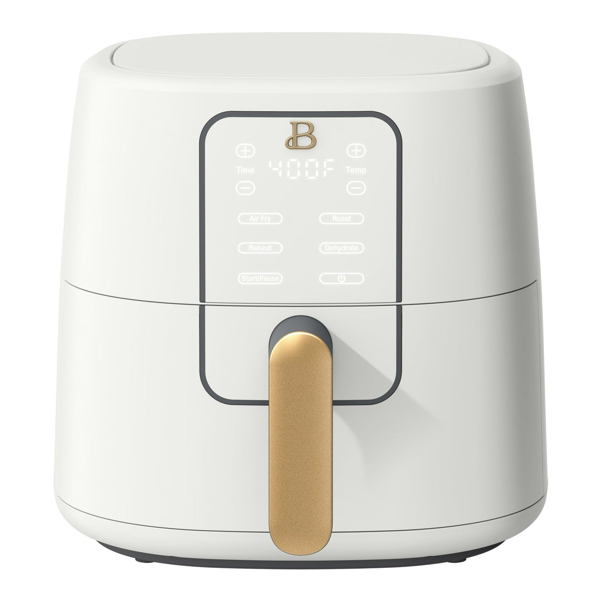 6 Quart Air Fryer with Touch-Activated Display, 4-in-1 Countertop Air Fryer 1750W, Nonstick Dishwasher Safe, White Icing E596892