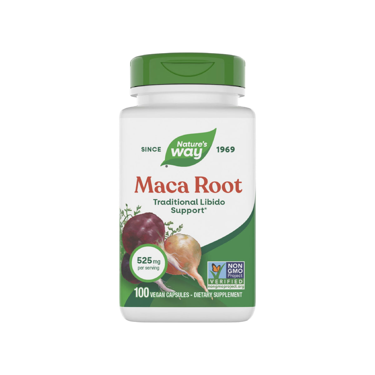 Maca Root Capsules Vegan 100 ct O878907