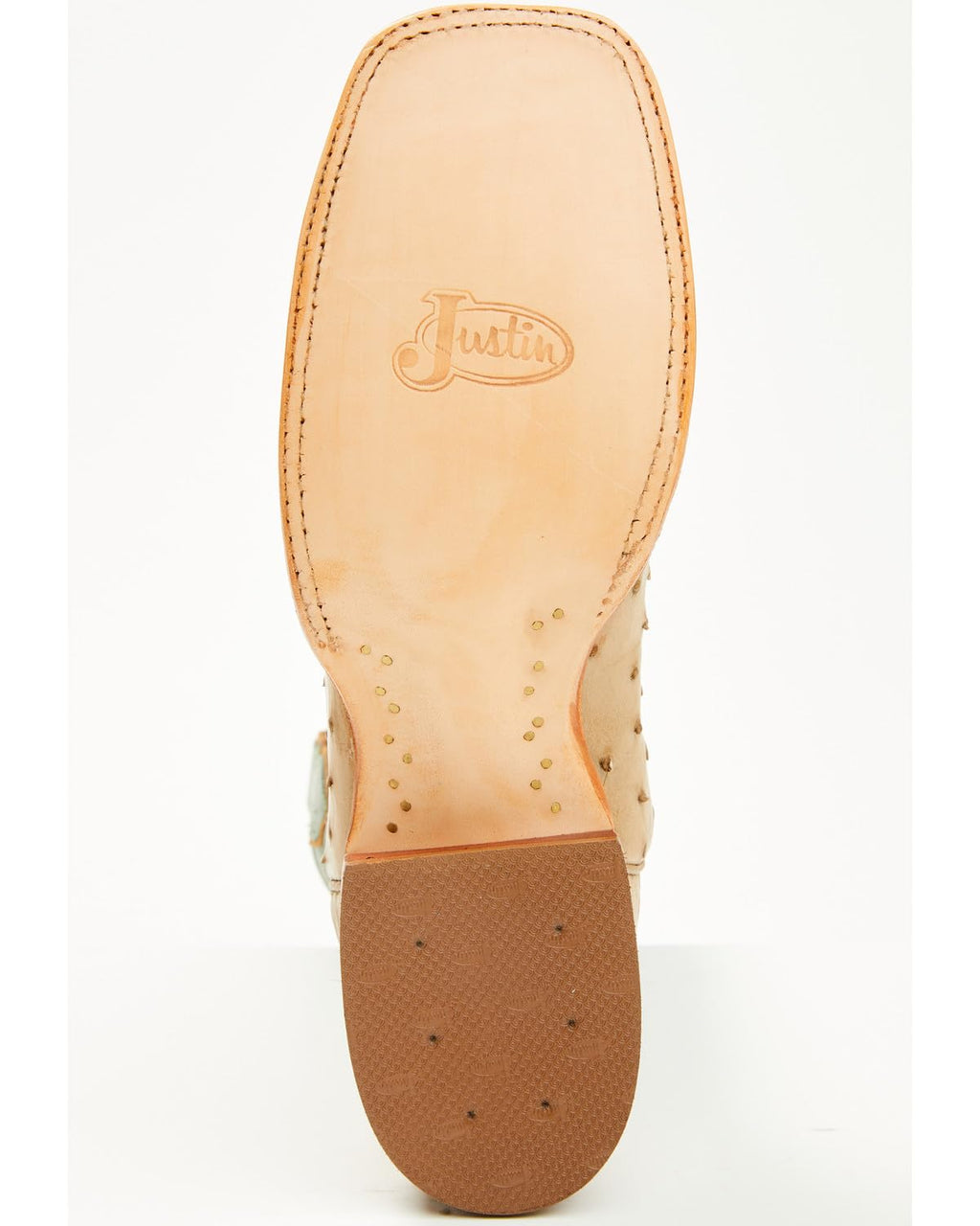 Men's Ostrich Western Boot Broad Square Toe Q4617