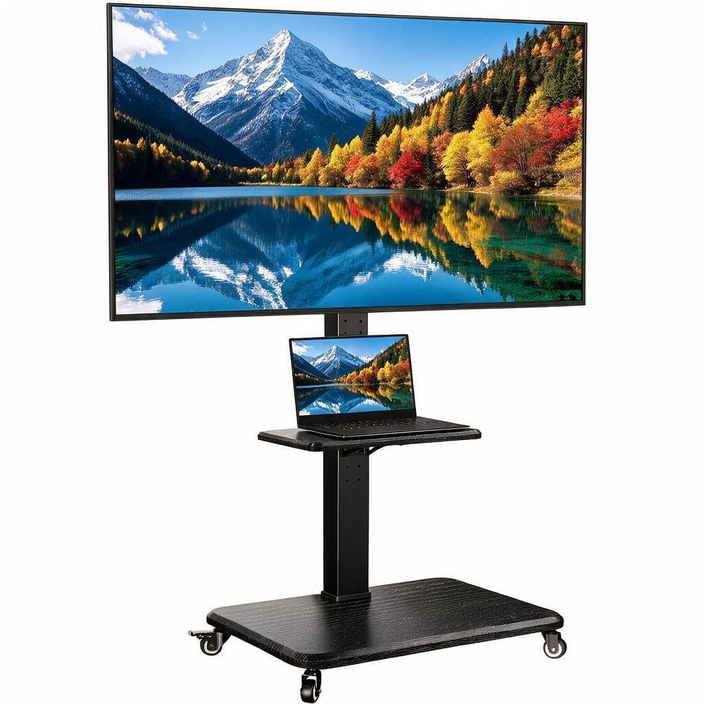 Rolling TV Stand with Wheels for 30-75 Inch TVs N925