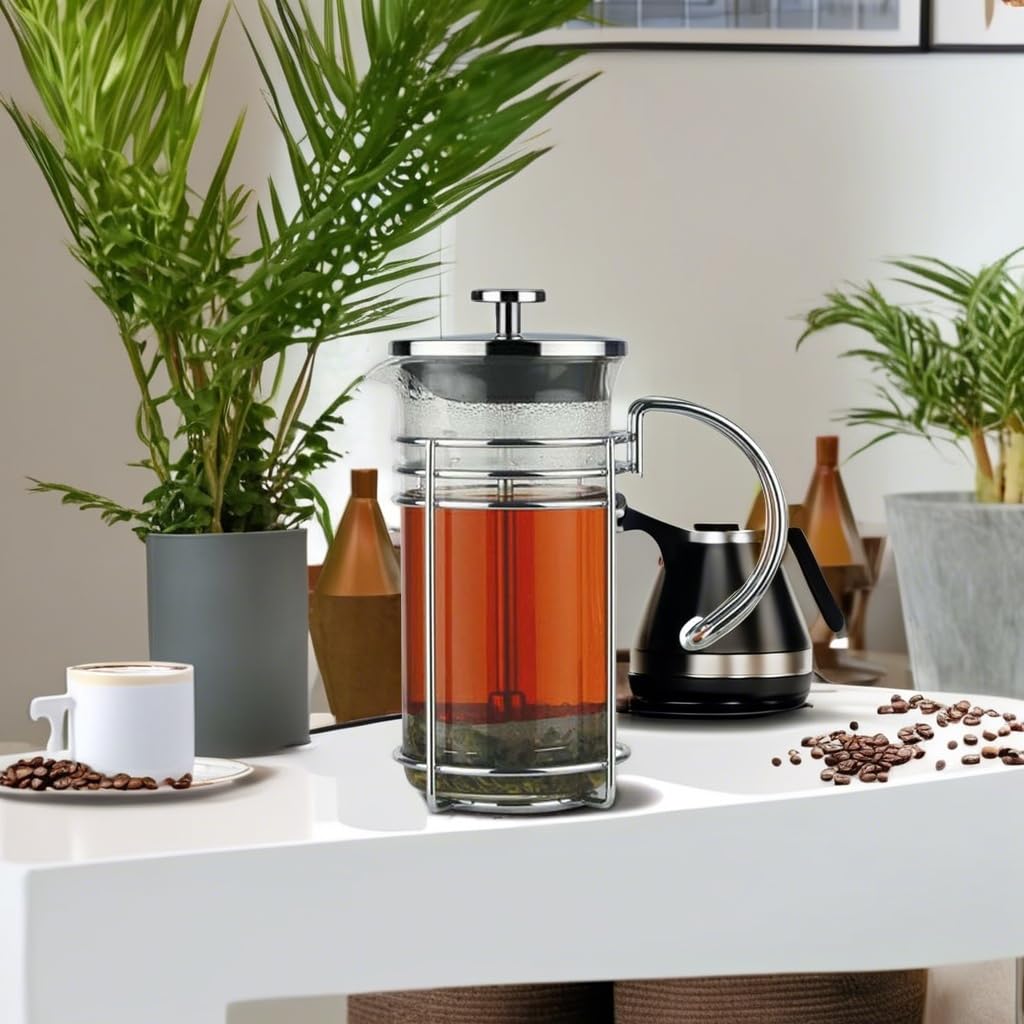 Glass French Press Coffee and Tea Maker, 11.8 oz Z3620