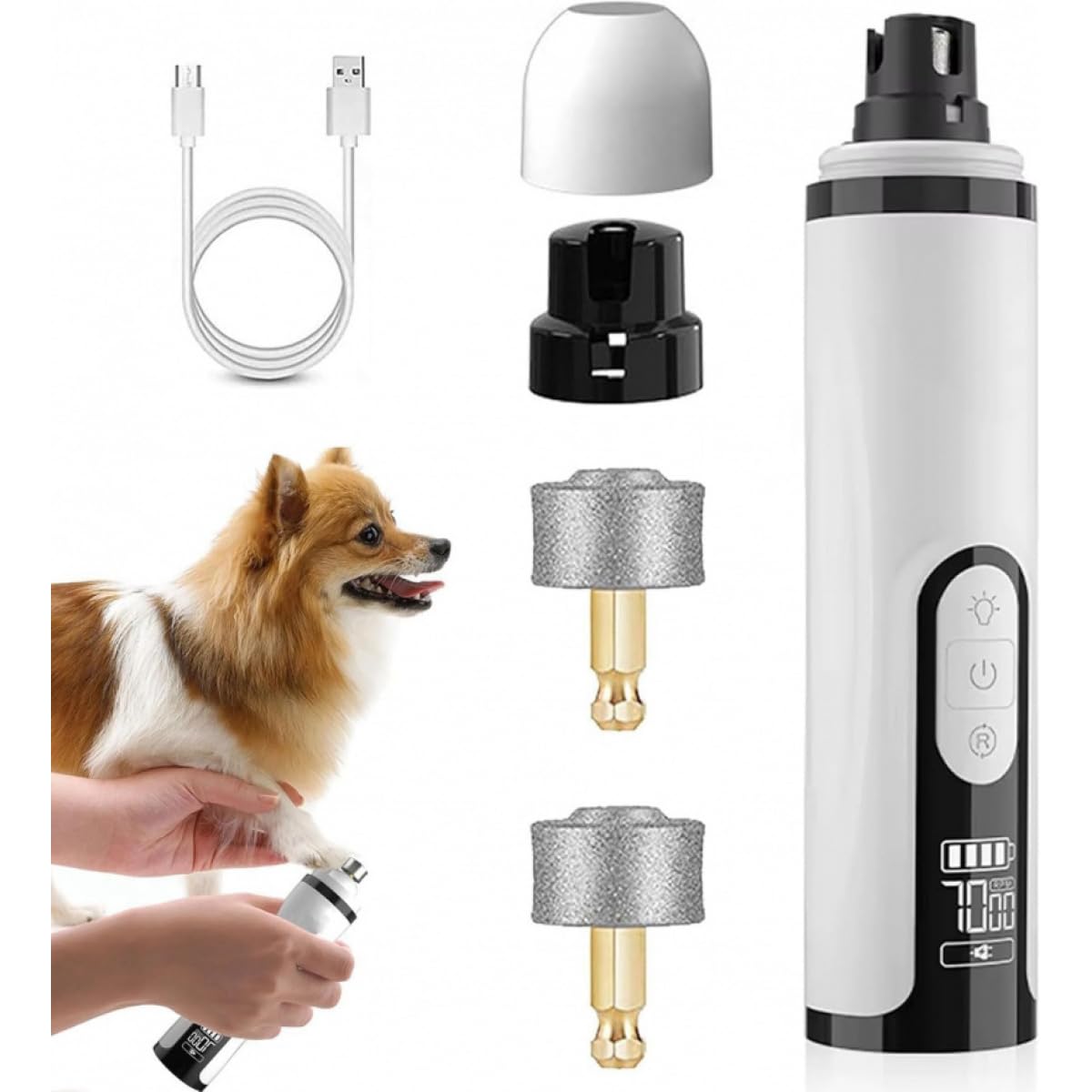 Cordless Pet Nail Grinder with LED Light C274840