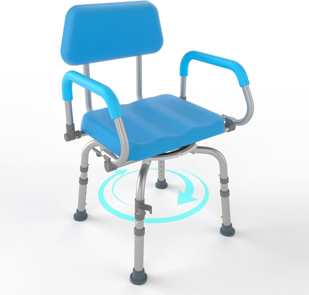 Swivel Shower Chair with Arms and Back J778939