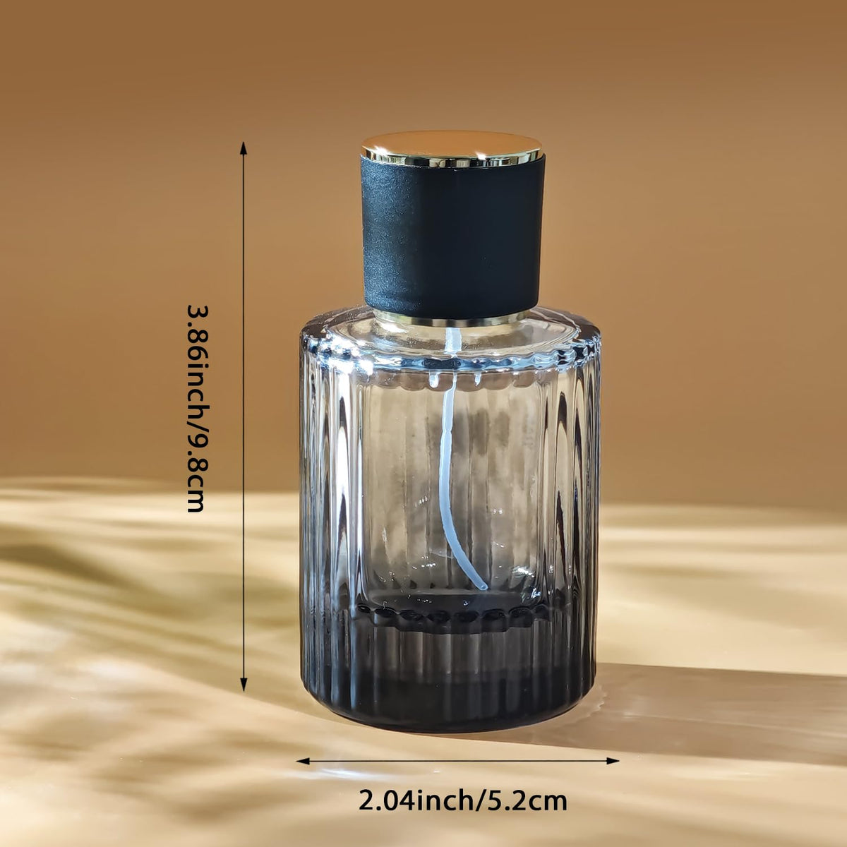 50ml Glass Spray Perfume Bottle Black N800