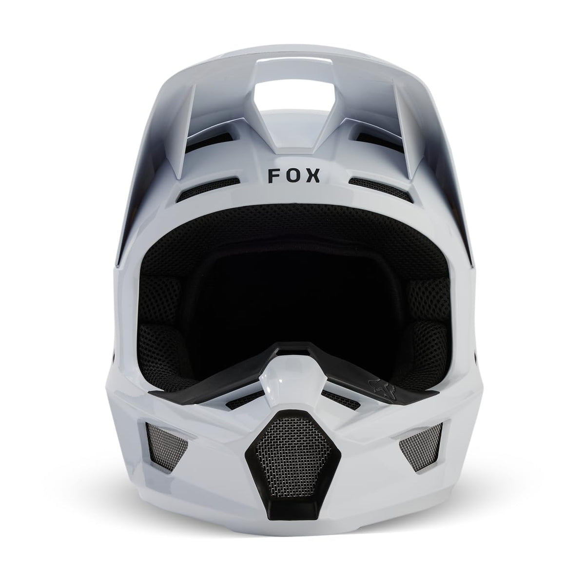 Matte White Motocross Helmet J1977