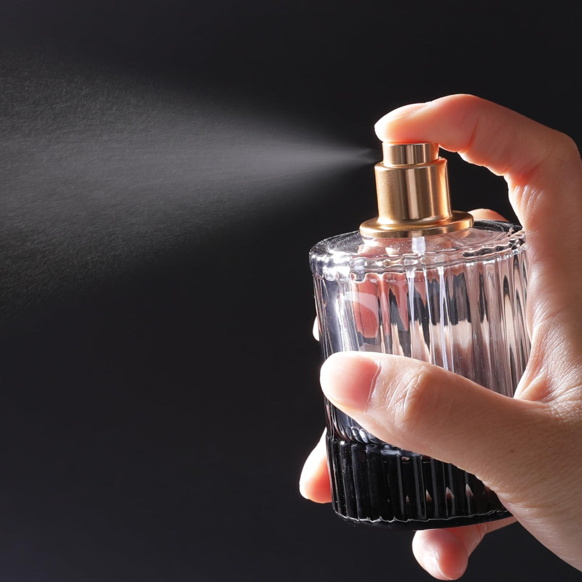 50ml Glass Spray Perfume Bottle Black N800