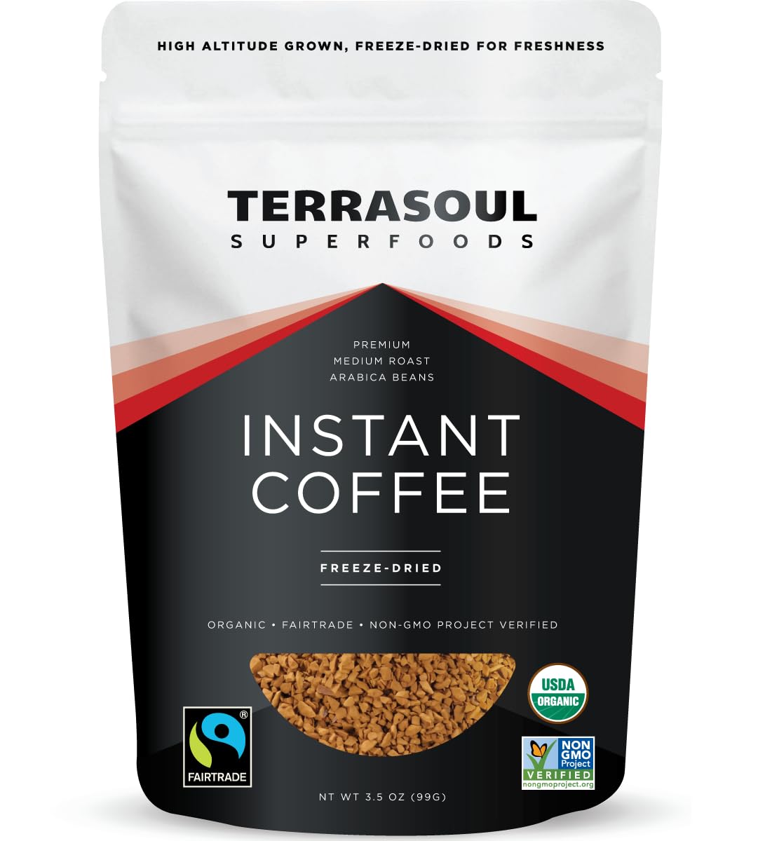Organic Freeze-Dried Instant Coffee, 3.5 oz B40628