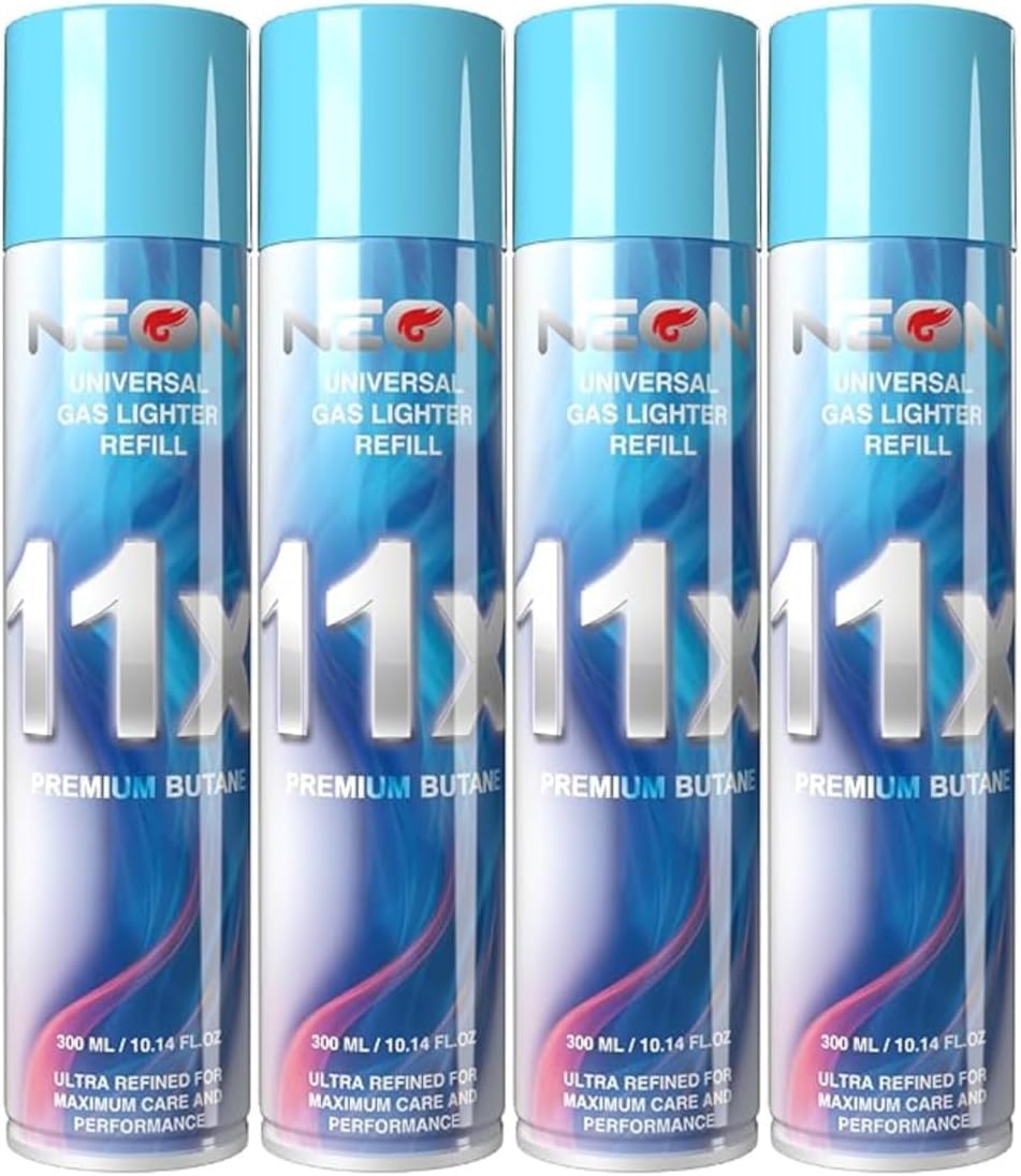 11X Ultra-Refined Butane Fuel 300ml with Metal Nozzle Q240356