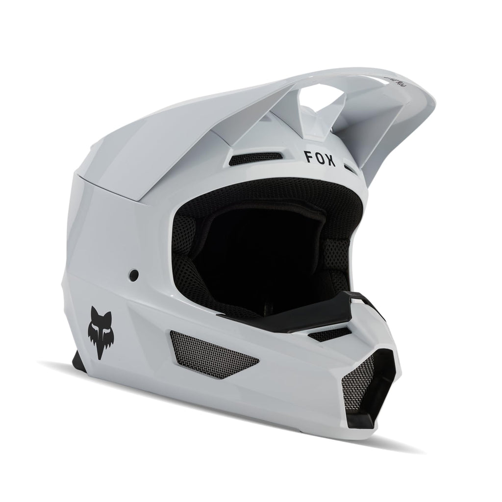 Matte White Motocross Helmet J1977