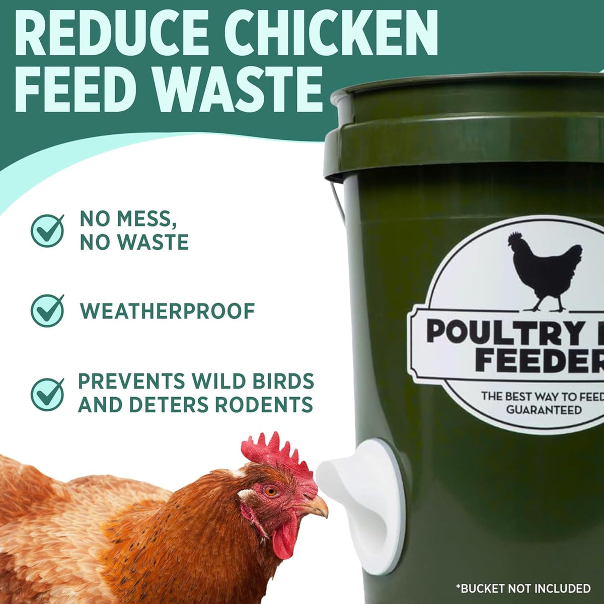 Chicken Feeder and Waterer Set with 3 Ports E57205