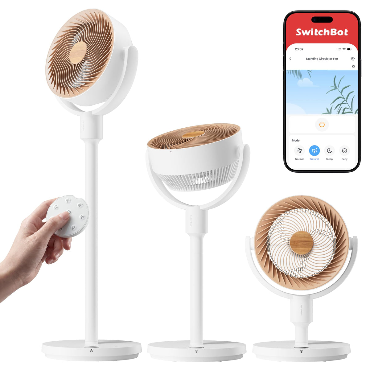 Rechargeable Oscillating Standing Fan B248927