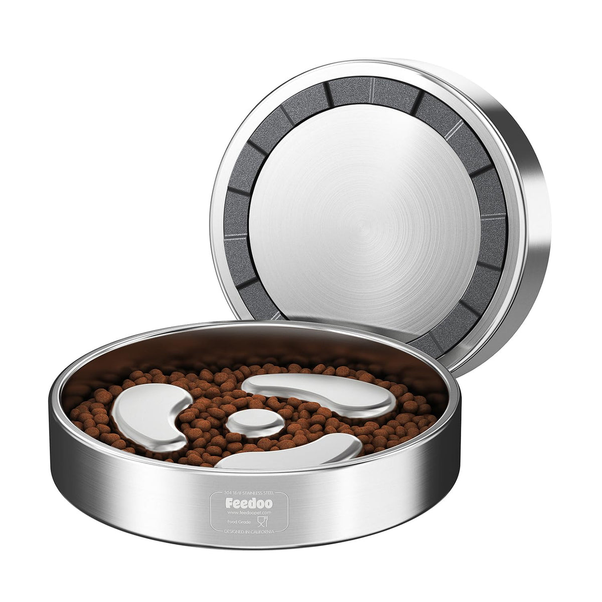 Slow Feeder Dog Bowl 304 Stainless Steel Non-Slip C27617