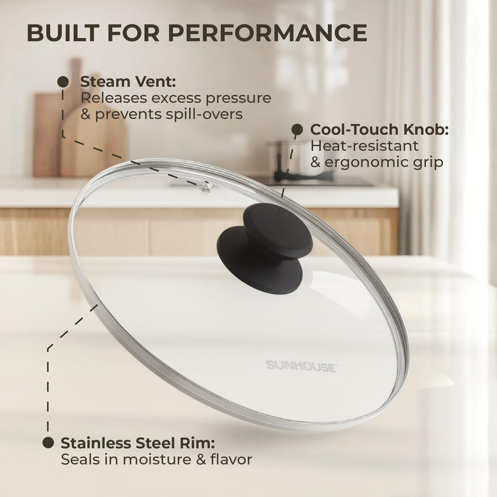 10 Inch Tempered Glass Pan Lid L664