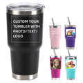 20oz/30oz Stainless Steel Tumbler with Lid & Straw K8105