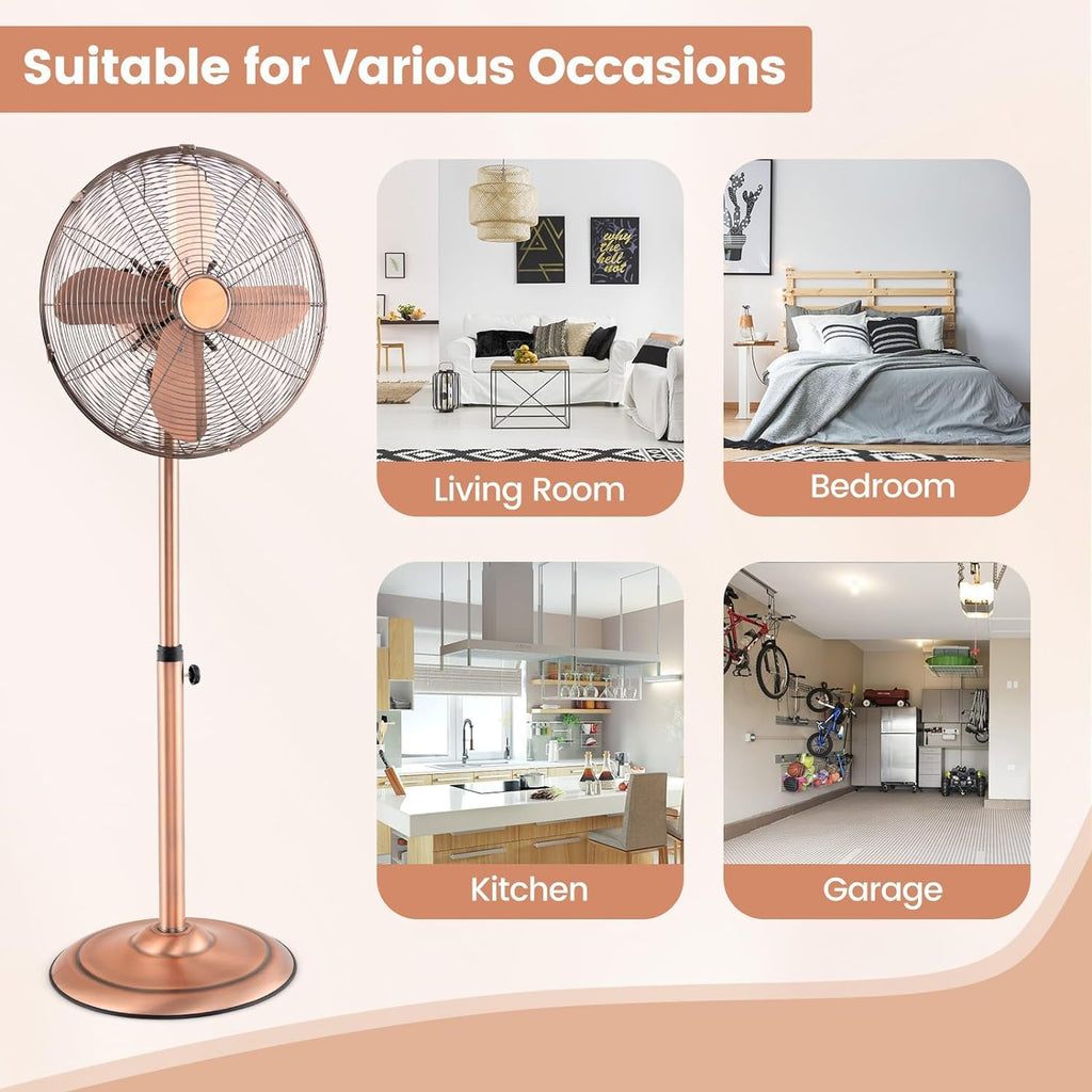 16'' Oscillating Pedestal Fan with 3 Speed Z600