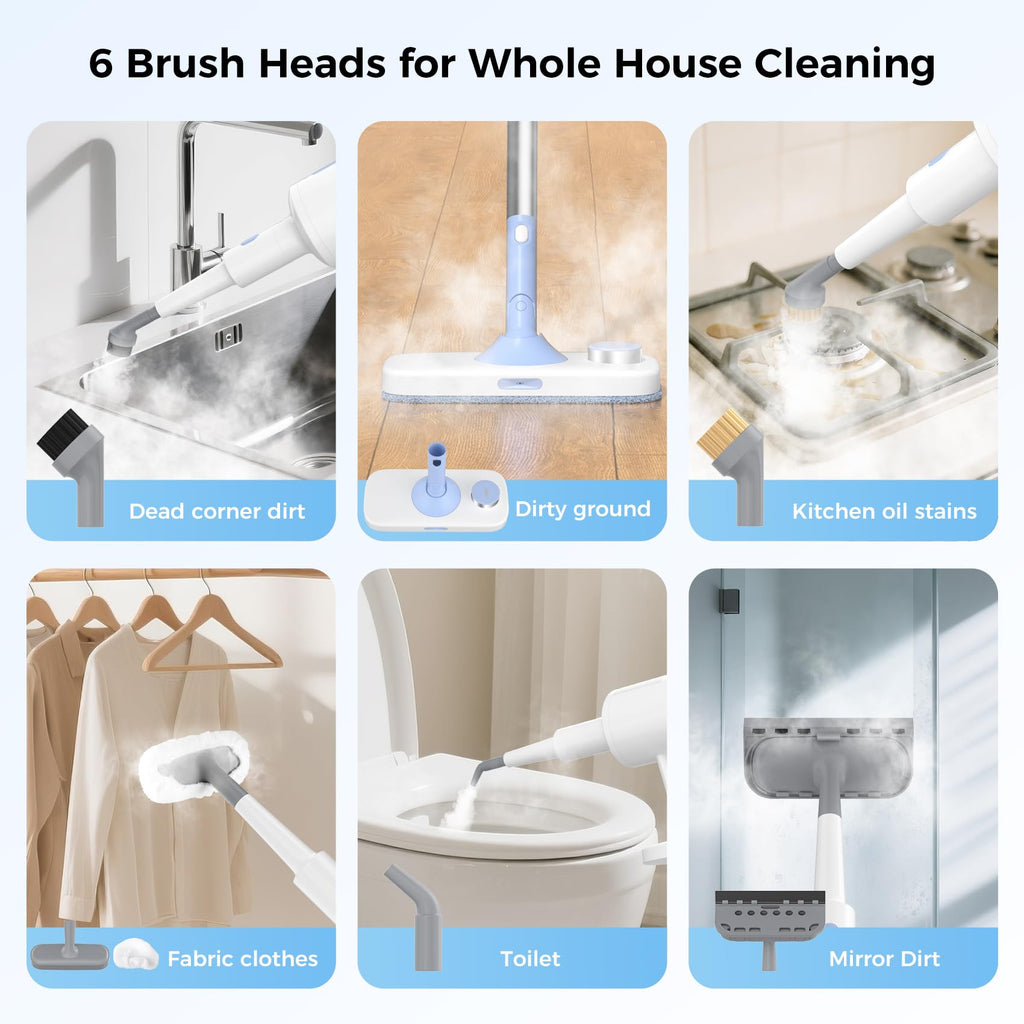 10 in 1 Detachable Handheld Steam Mop C416
