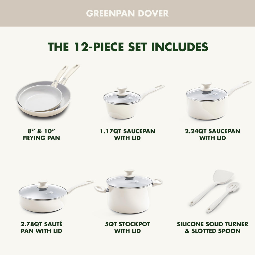 12 Piece Ceramic Nonstick Cookware Set W176381