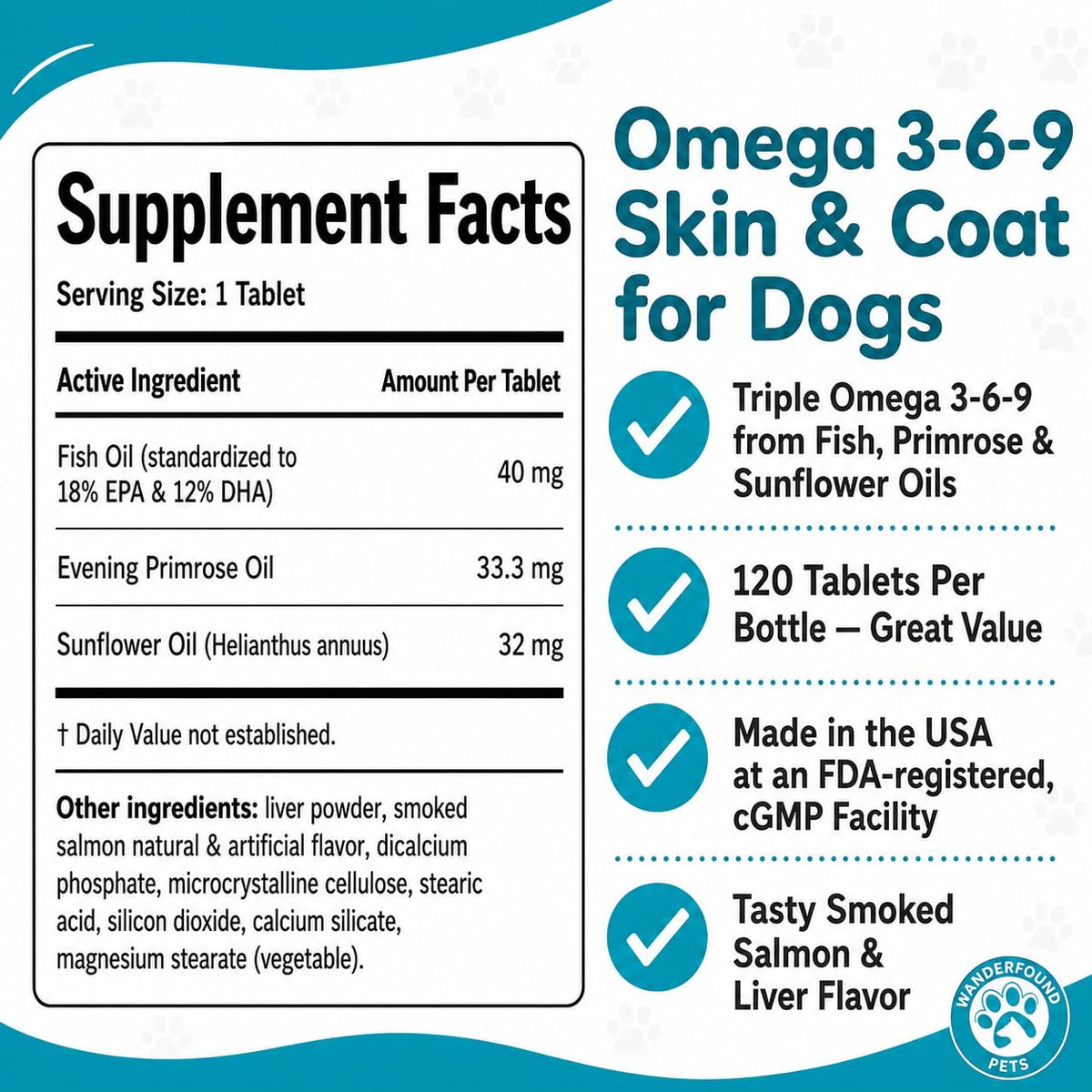 Omega 3-6-9 Fish Oil Chewable Tablets A5733