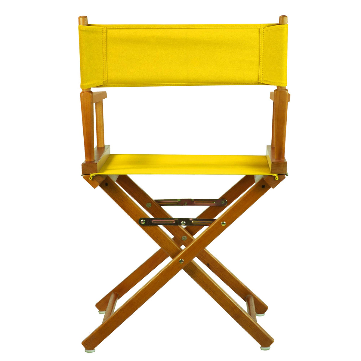 Honey Oak Frame Gold Canvas Director Chair E74356