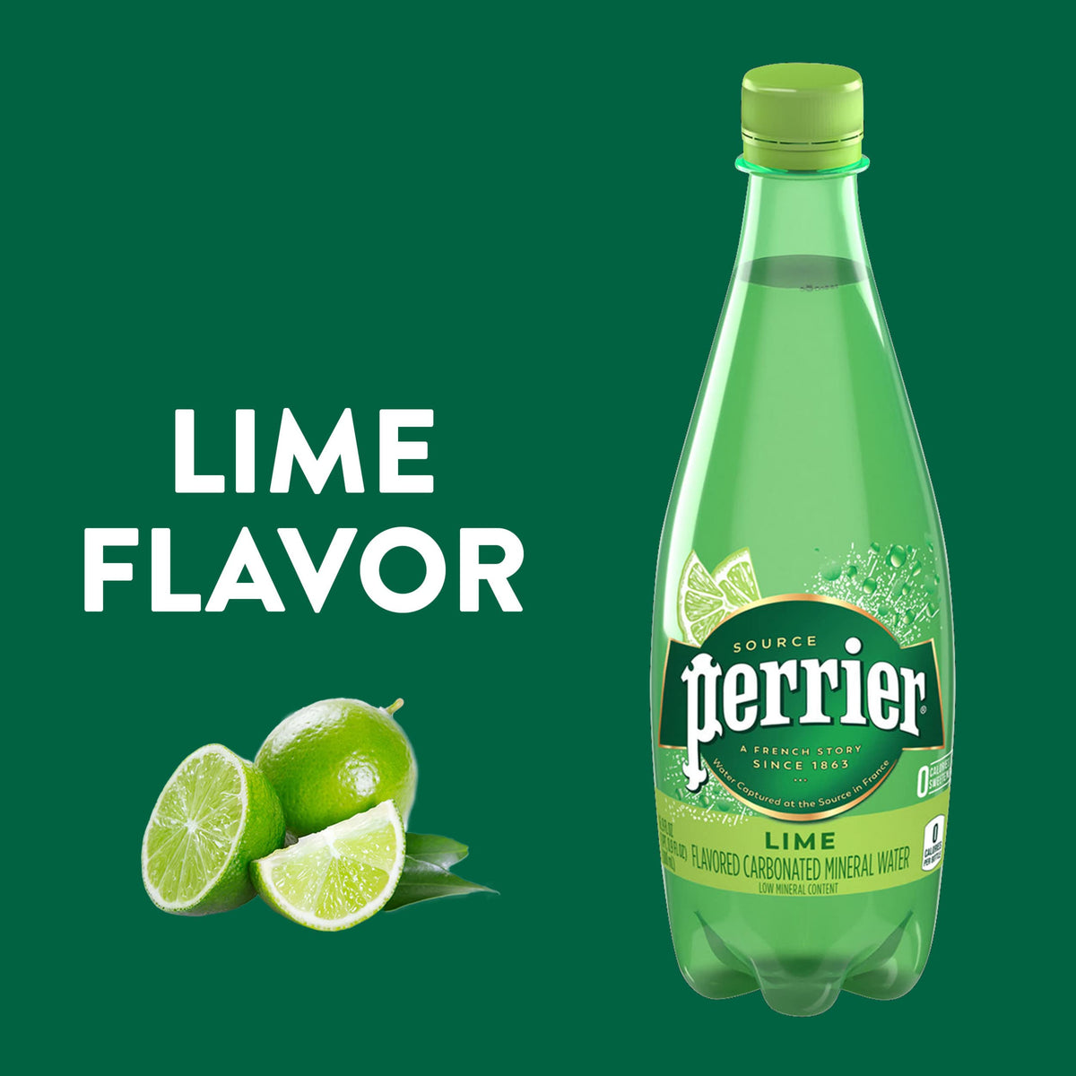 Lime Flavored Sparkling Water 16.9 FL OZ 24 Count D484120