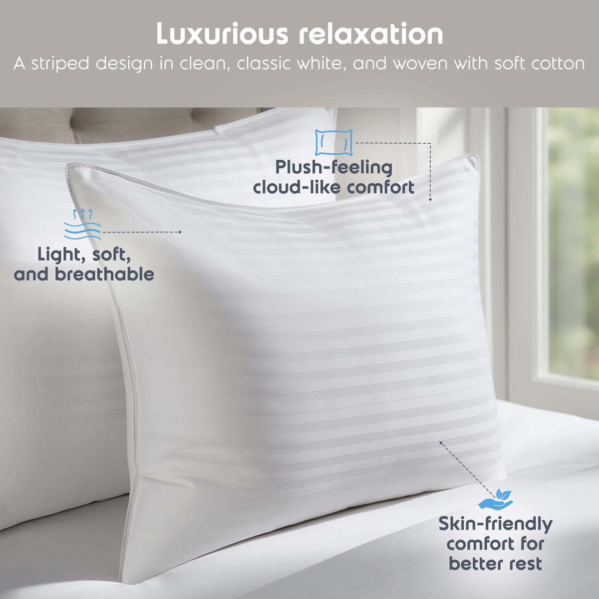 King Size Memory Foam Pillow Set of 2 G979825
