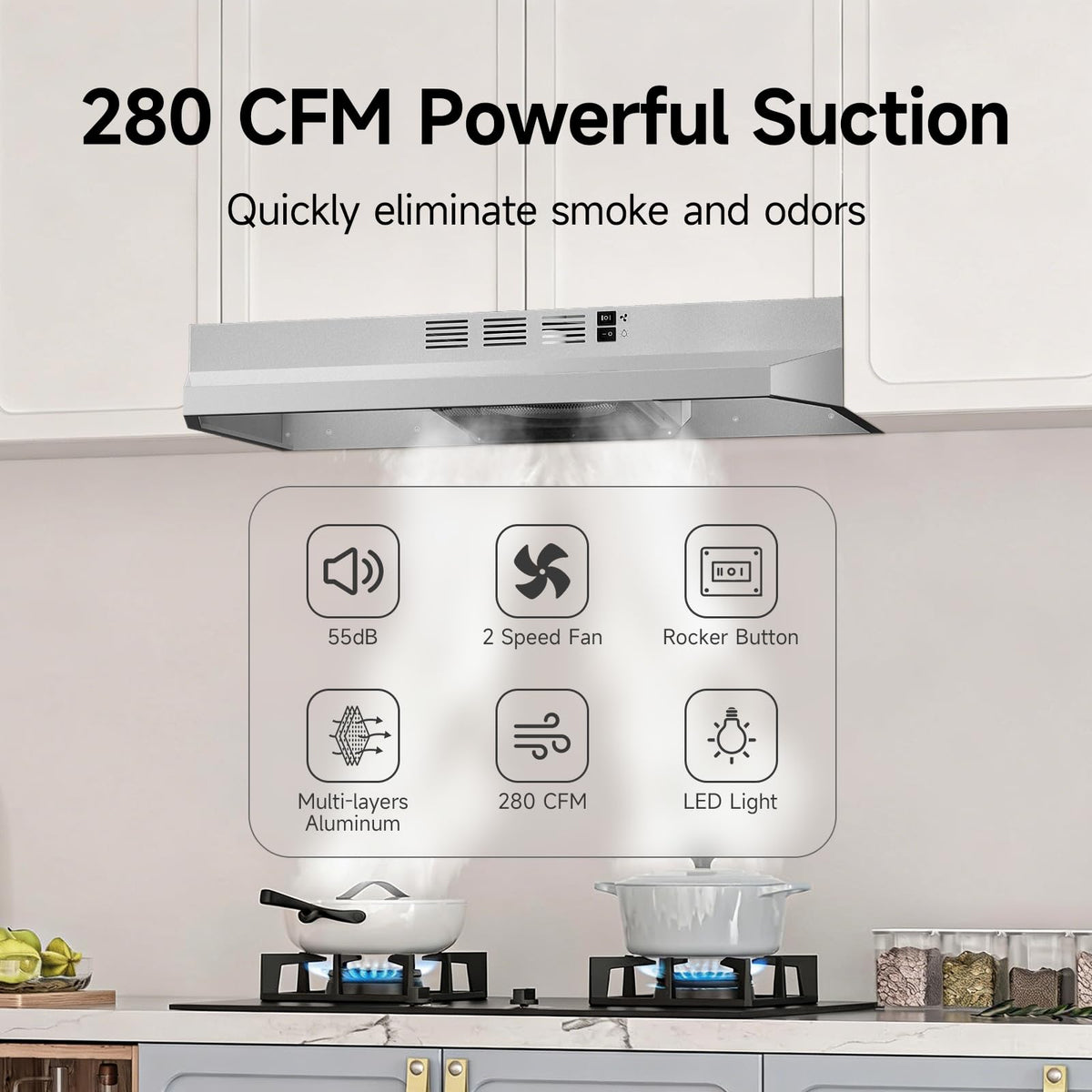Stainless Steel Under Cabinet Range Hood J454221