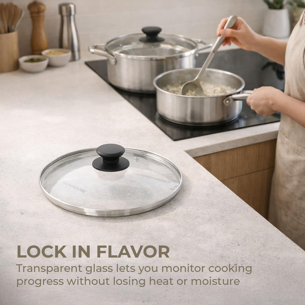 10 Inch Tempered Glass Pan Lid L664