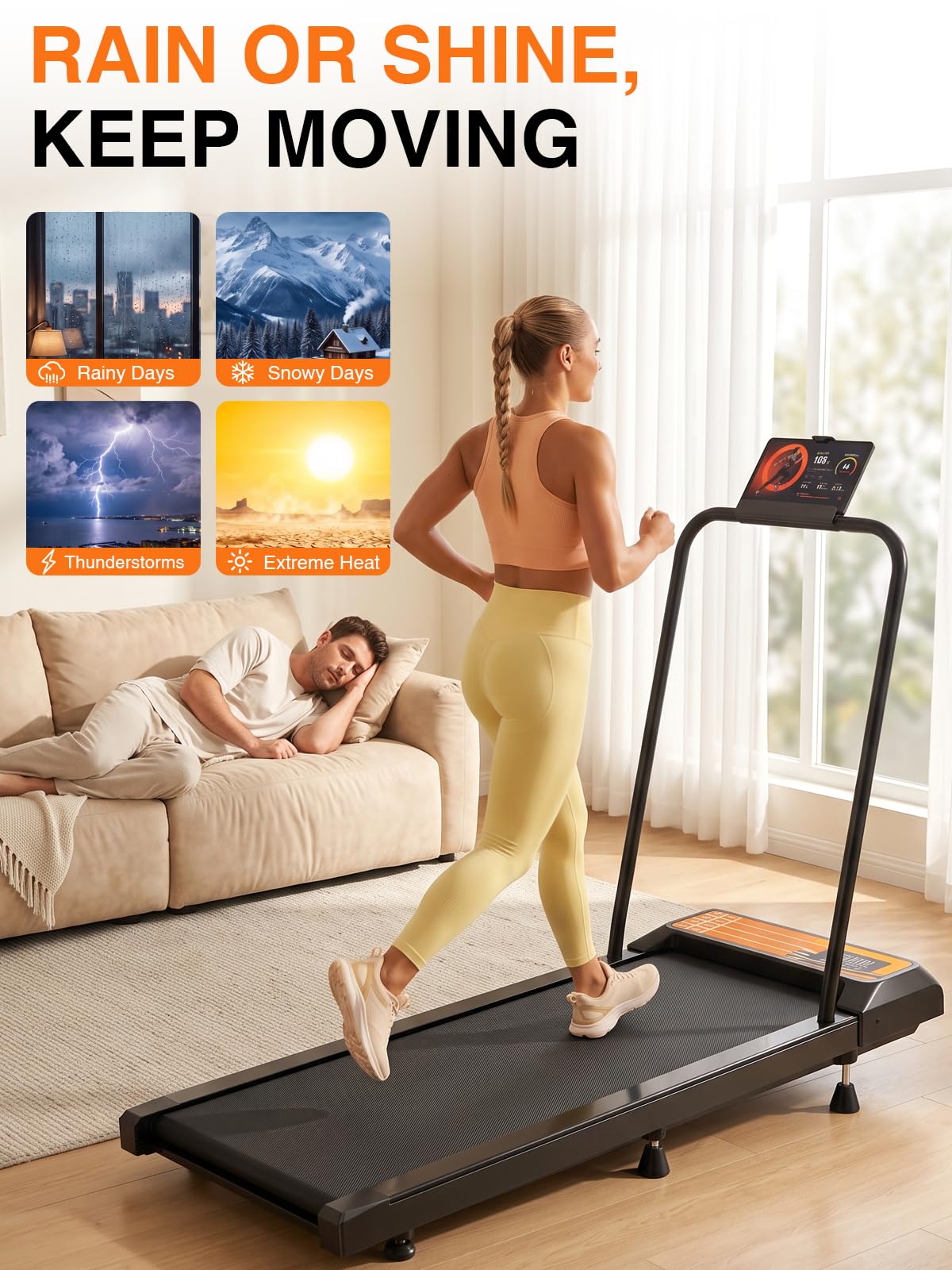 Under Desk Treadmill with Incline N4348