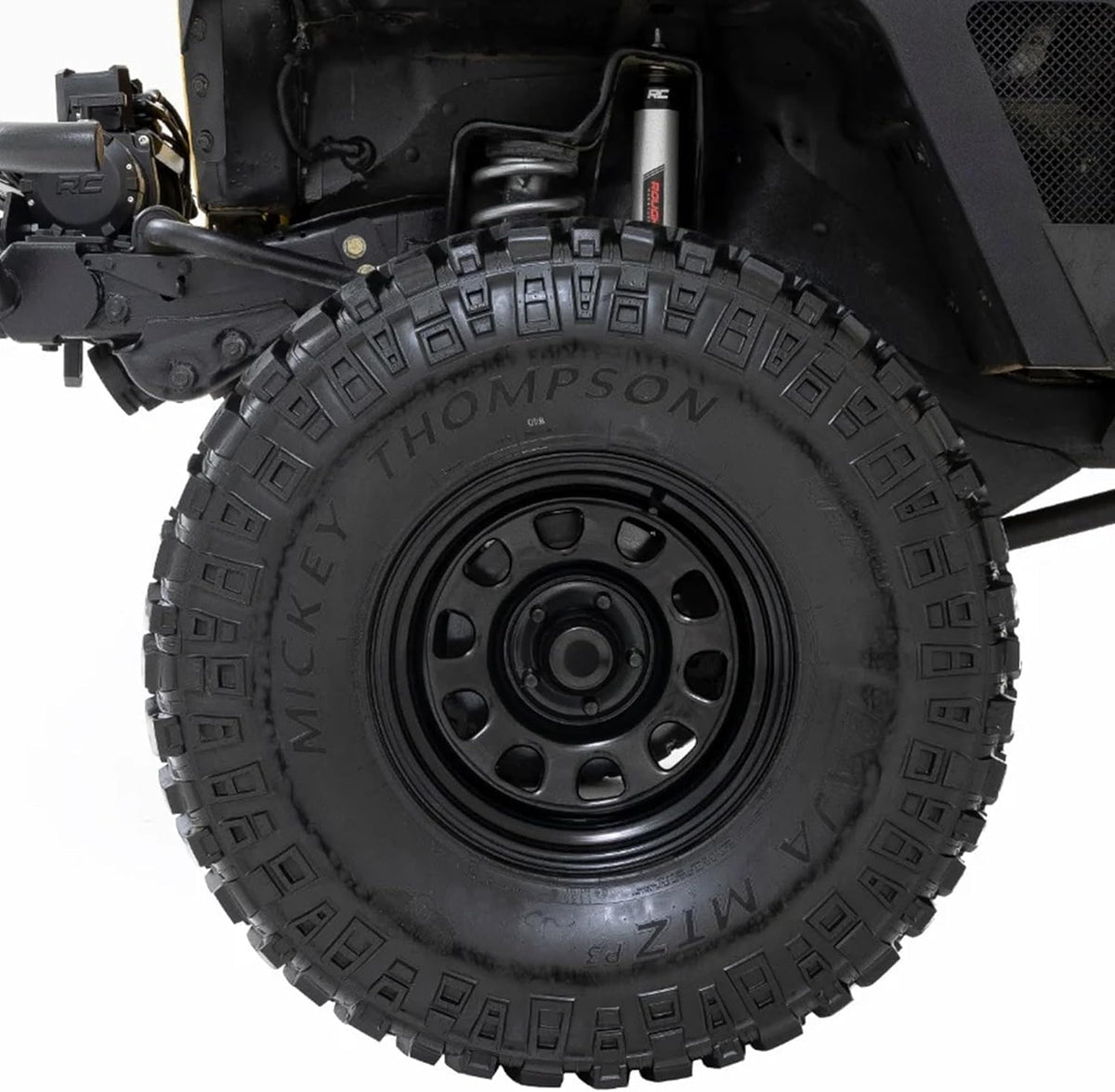 Black Steel 16x8 5x5 Bolt Pattern Wheel F925