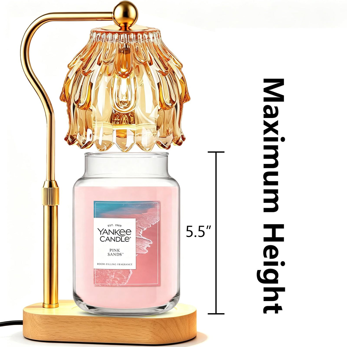 Candle Warmer Lamp with Timer J426466