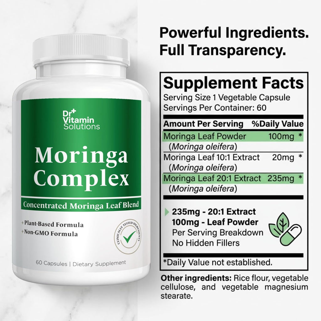Moringa Oleifera Capsules with 20:1 Leaf Extract F43037