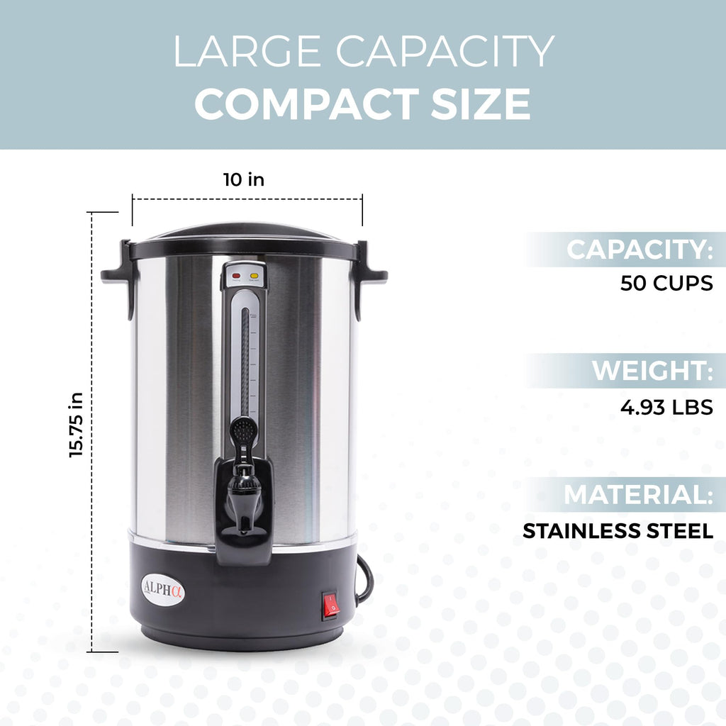 8L Stainless Steel Electric Coffee Urn H68040
