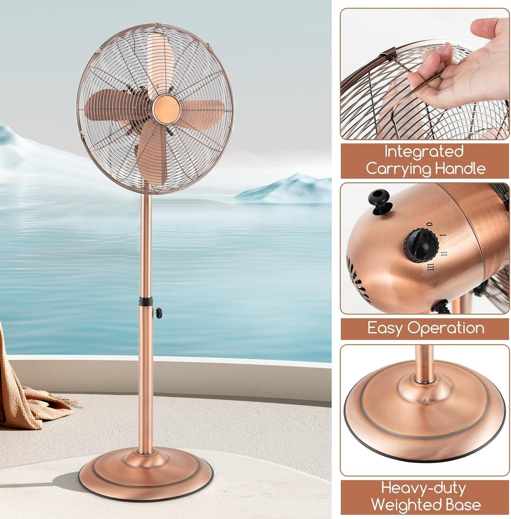16'' Oscillating Pedestal Fan with 3 Speed Z600