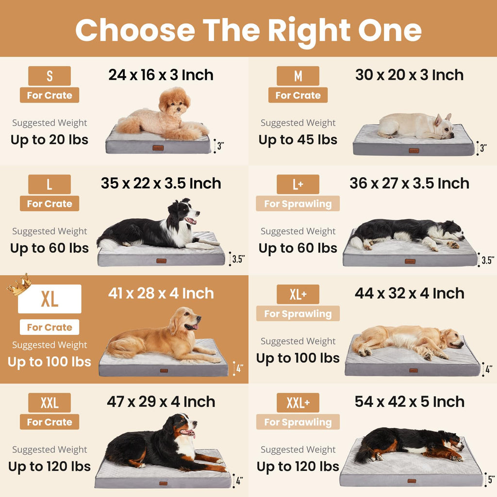 Large Reversible Memory Foam Dog Bed O965473
