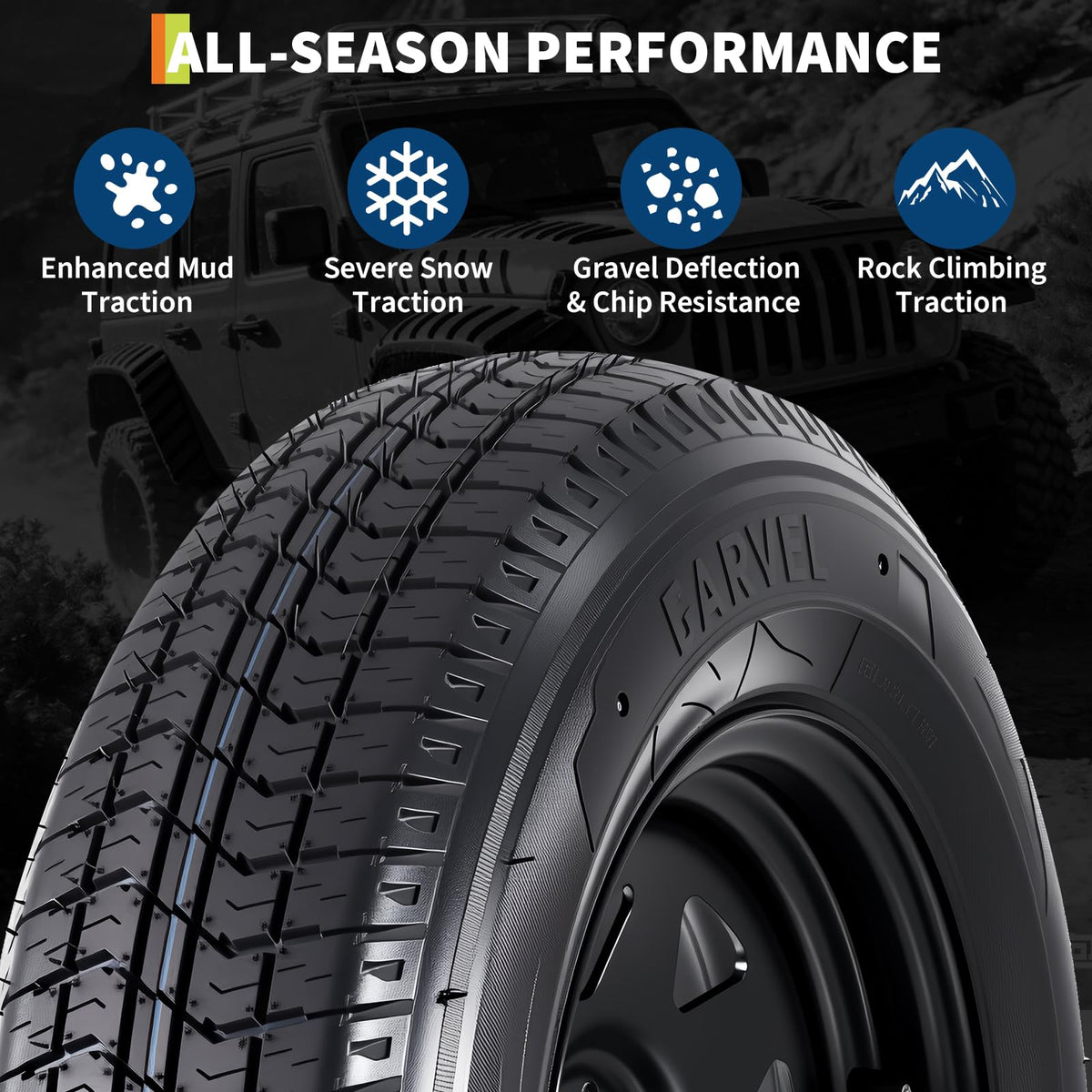 2-Pack ST205/75D15 Trailer Tires and 15" Rims C650228