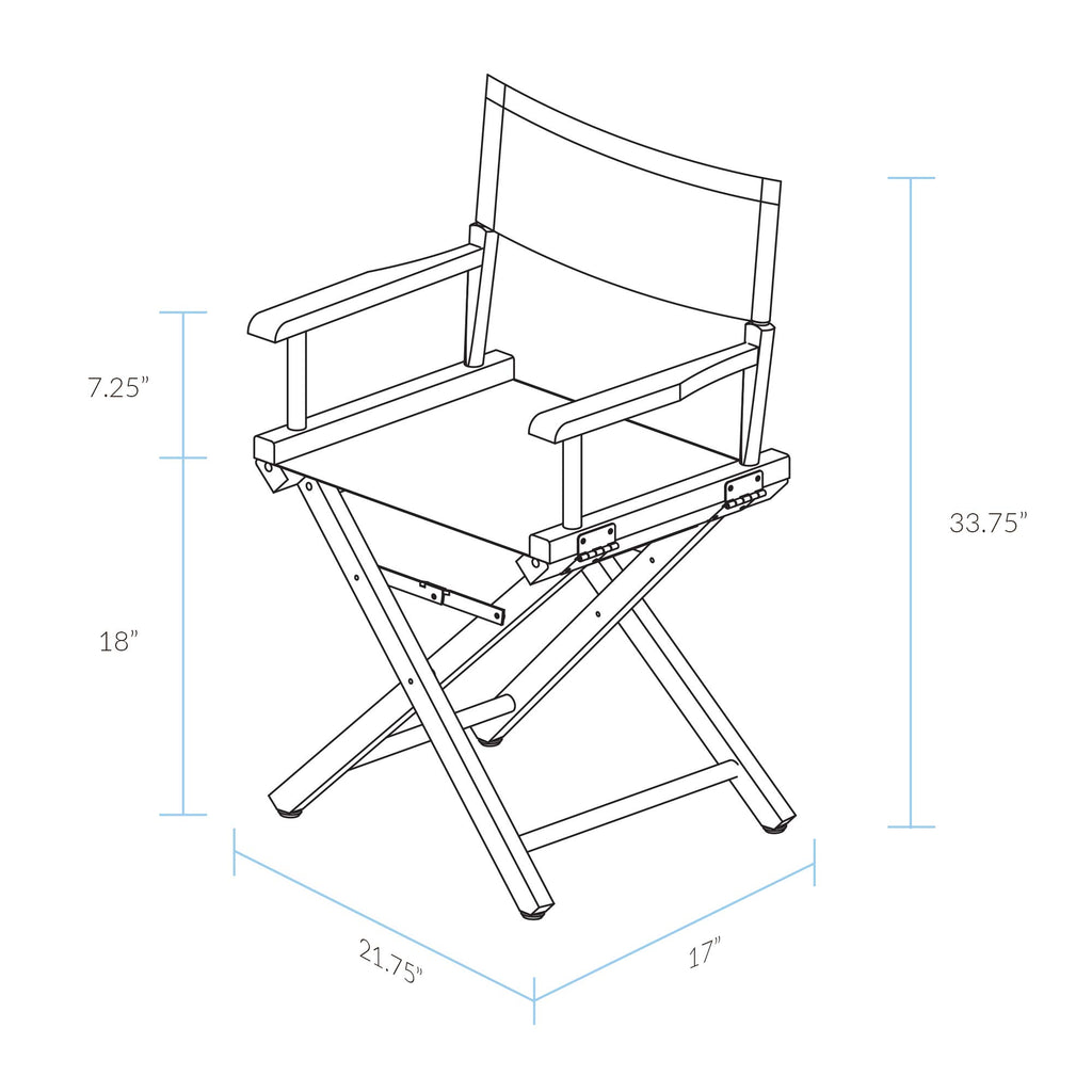 Honey Oak Frame Gold Canvas Director Chair E74356