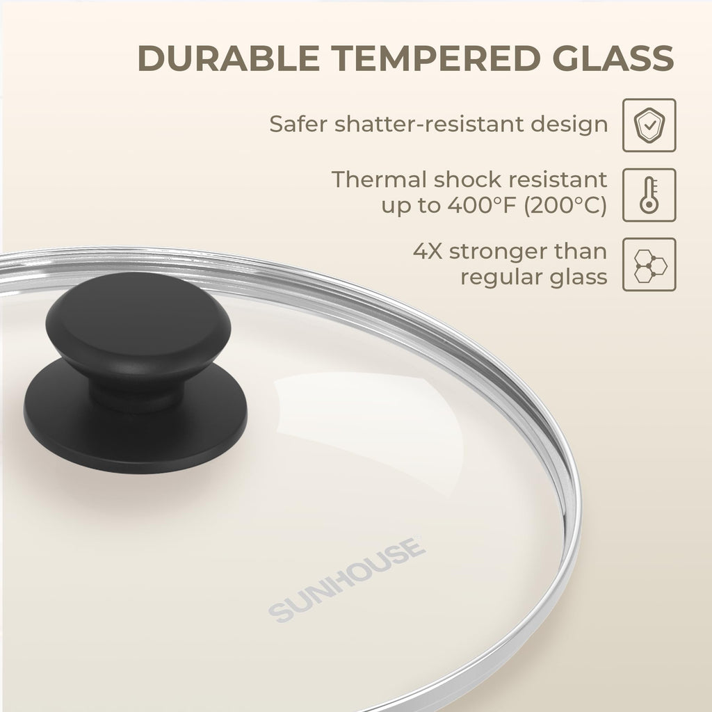 10 Inch Tempered Glass Pan Lid L664