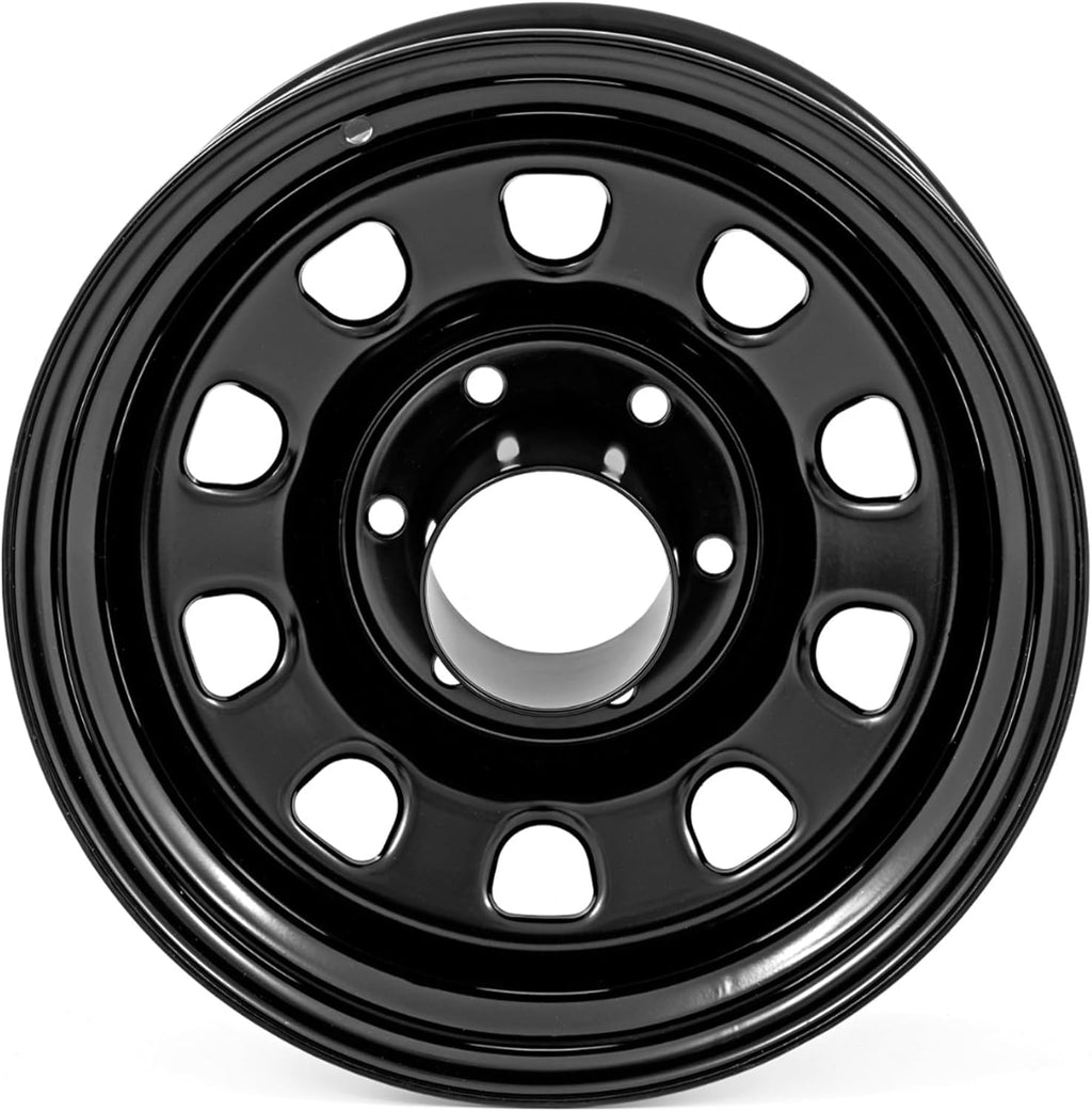 Black Steel 16x8 5x5 Bolt Pattern Wheel F925